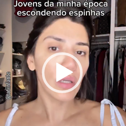 Jovens escondendo espinhas…